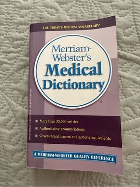 Merriam Websters Medical Dictionary Softcover